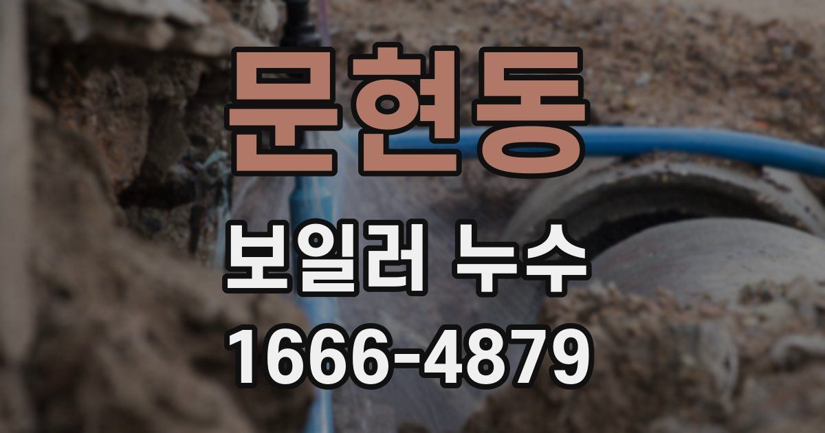 문현동 보일러 누수