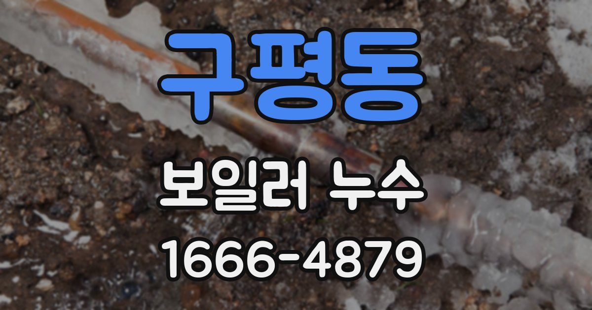 구평동 보일러 누수
