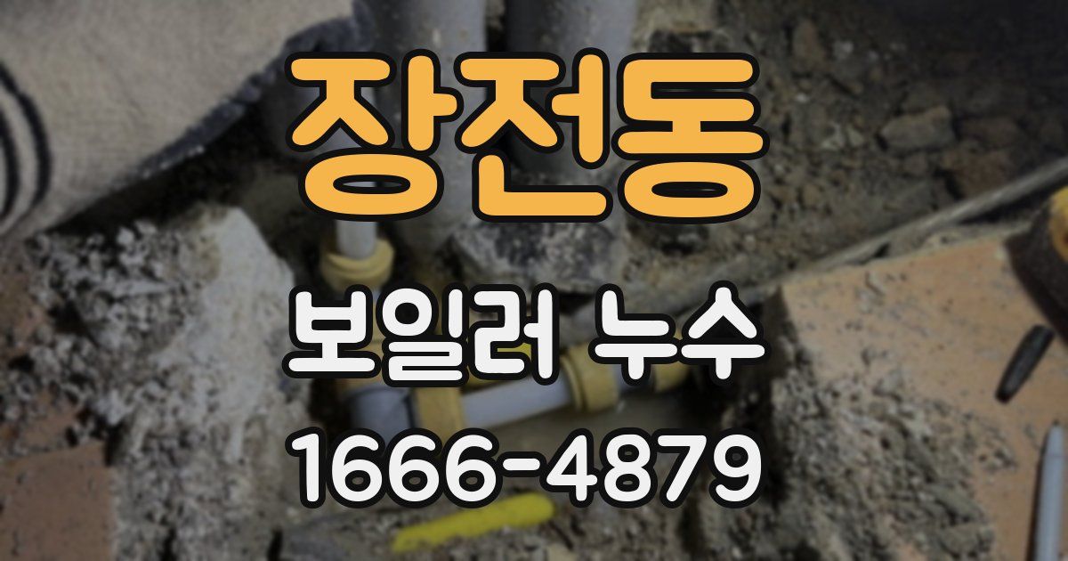 장전동 보일러 누수