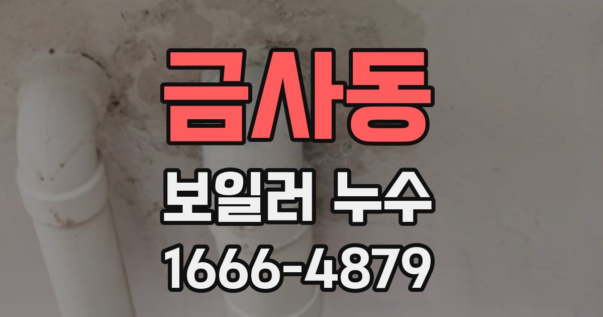 금사동 보일러 누수