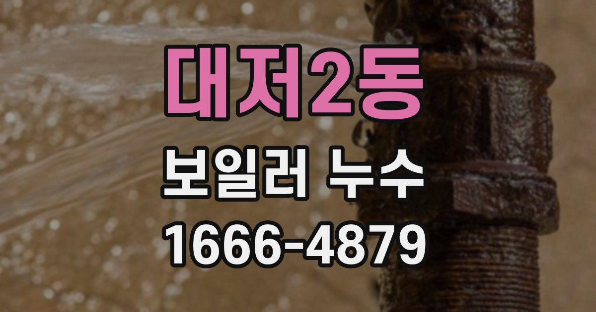 대저2동 보일러 누수