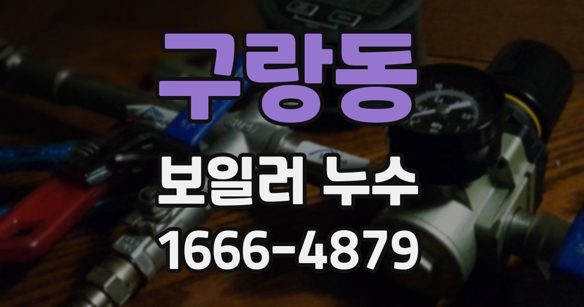 구랑동 보일러 누수