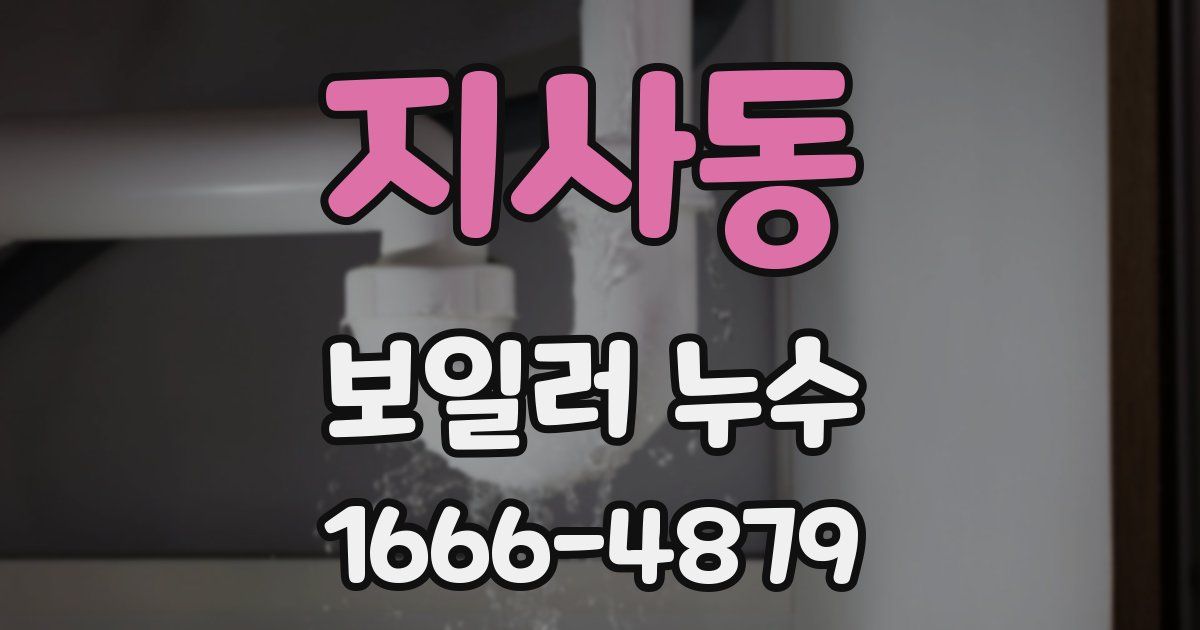 지사동 보일러 누수