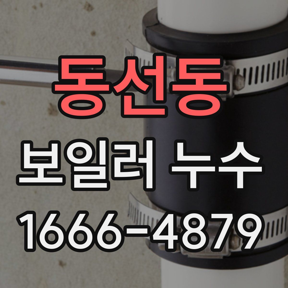동선동 보일러 누수