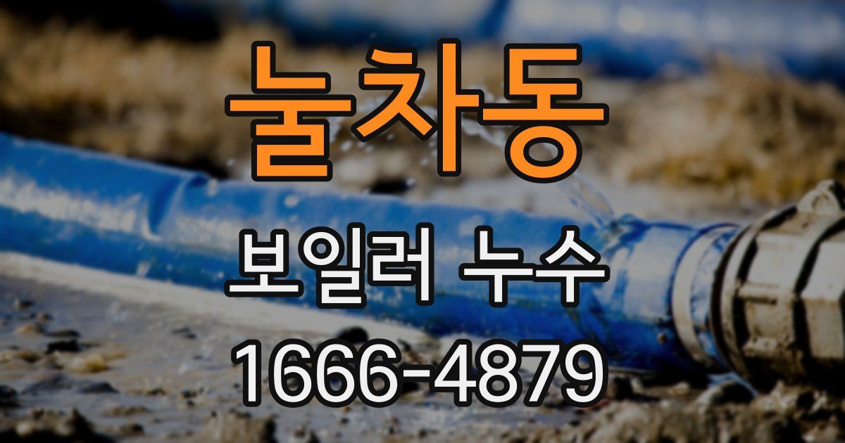 눌차동 보일러 누수
