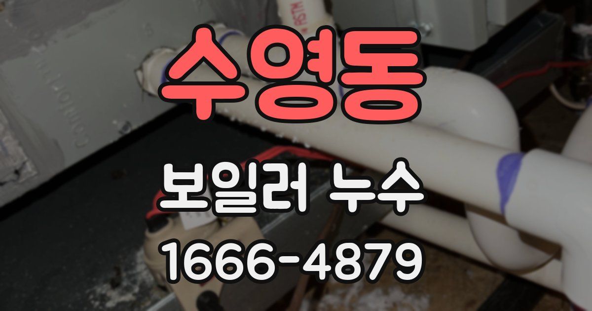 수영동 보일러 누수