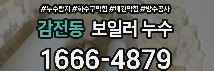 감전동 보일러 누수