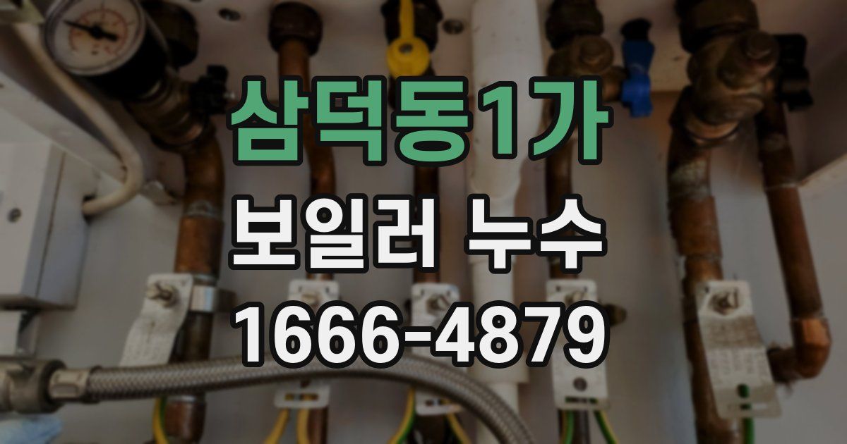 삼덕동1가 보일러 누수