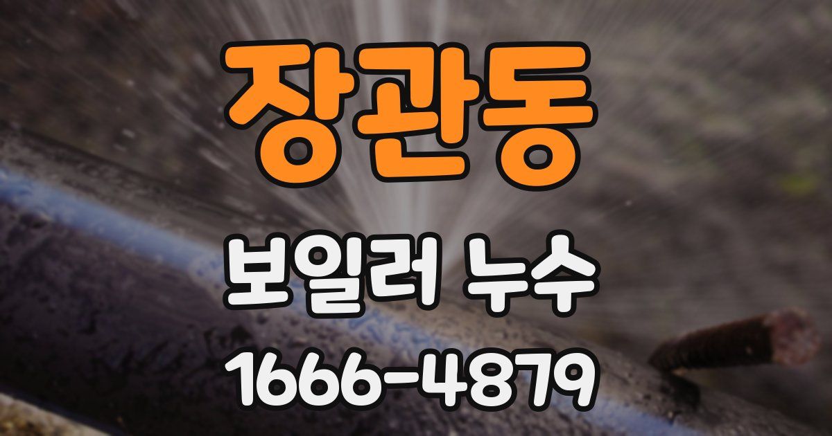 장관동 보일러 누수
