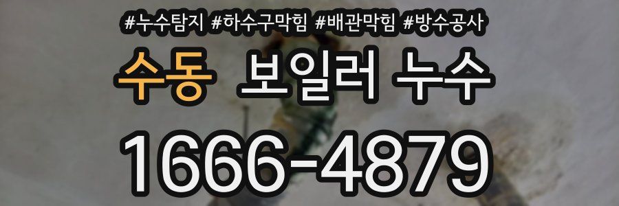 수동 보일러 누수