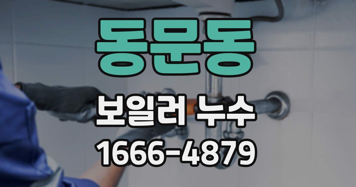 동문동 보일러 누수