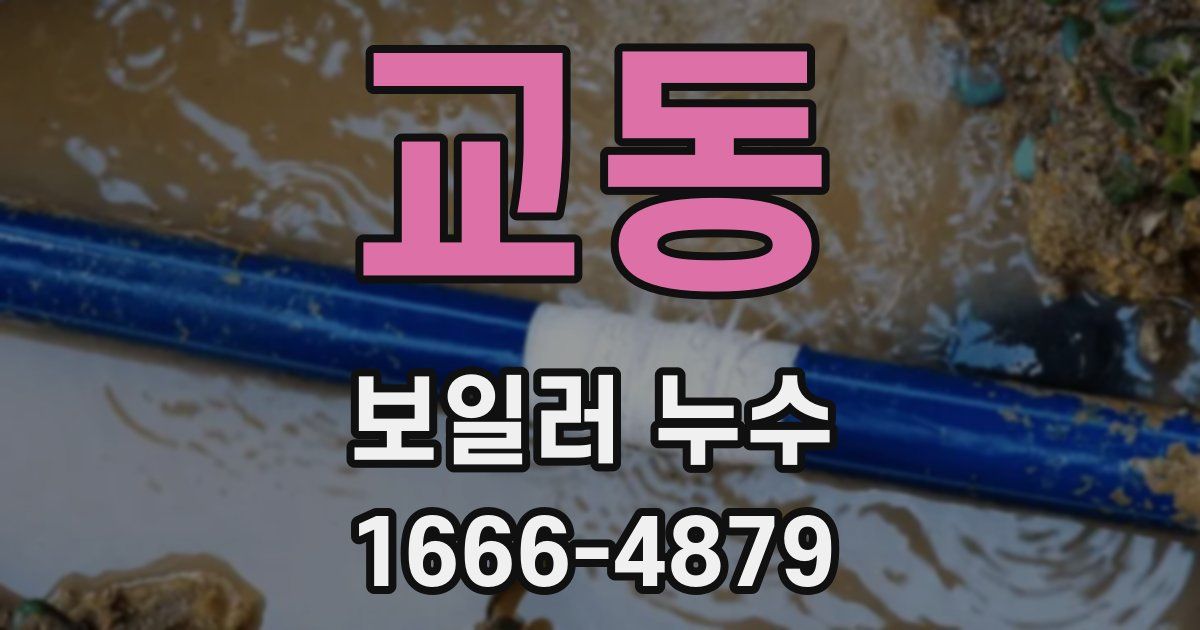 교동 보일러 누수