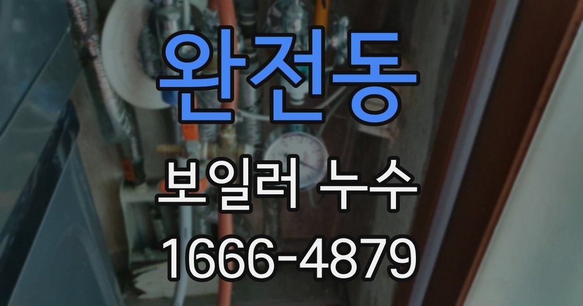 완전동 보일러 누수