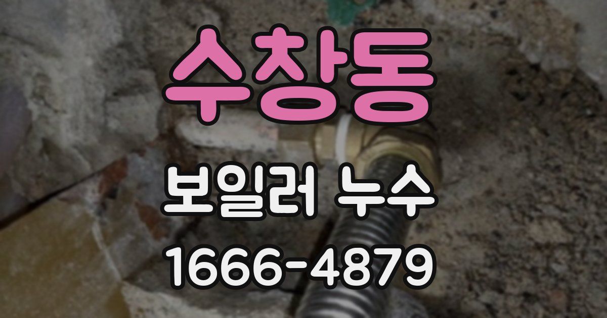 수창동 보일러 누수