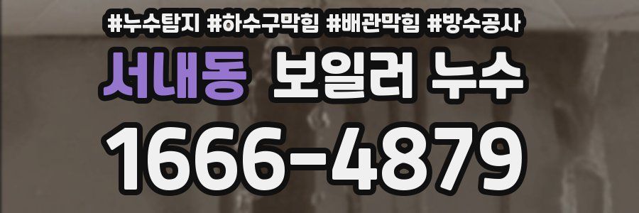 서내동 보일러 누수