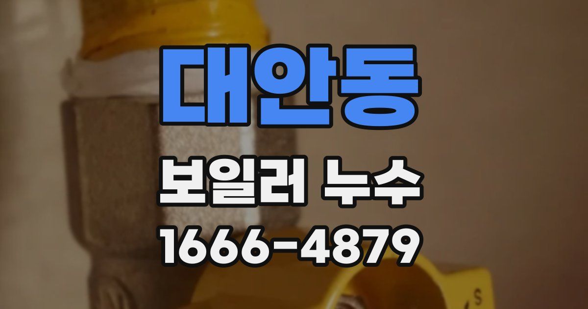 대안동 보일러 누수