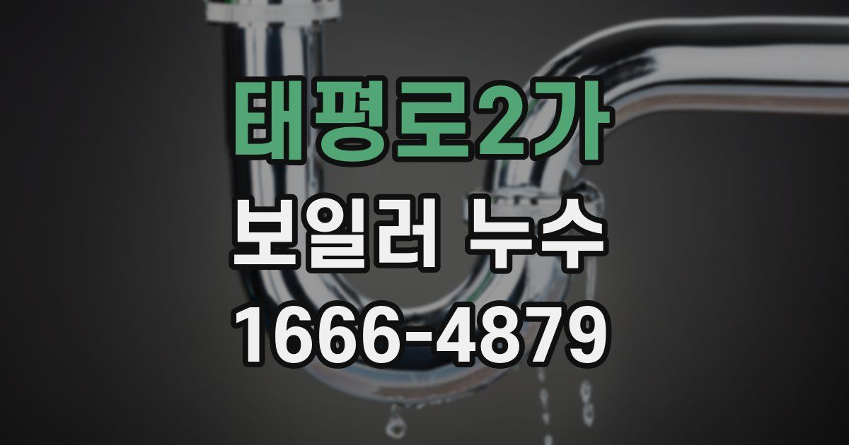 태평로2가 보일러 누수