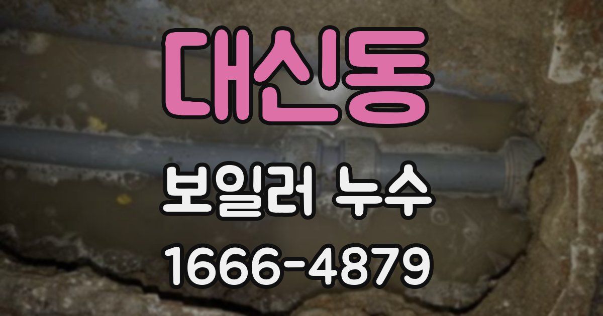 대신동 보일러 누수