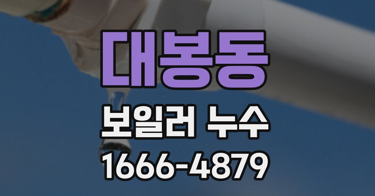 대봉동 보일러 누수