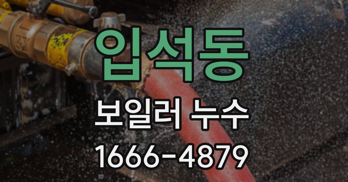 입석동 보일러 누수