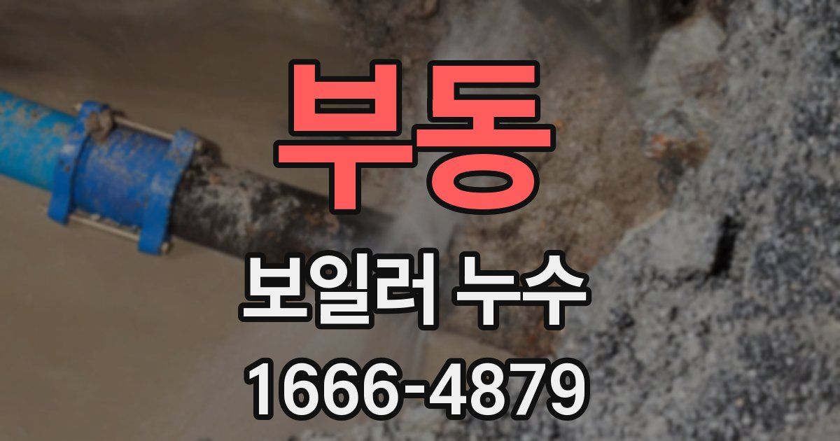 부동 보일러 누수