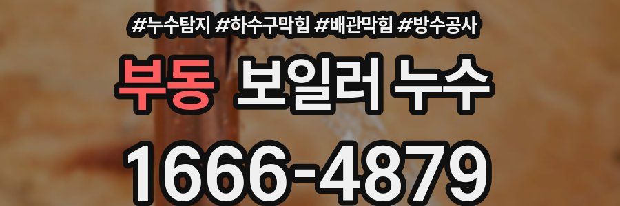 부동 보일러 누수
