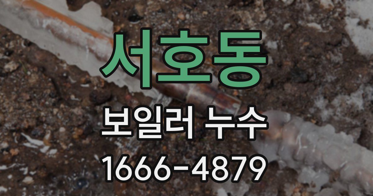 서호동 보일러 누수