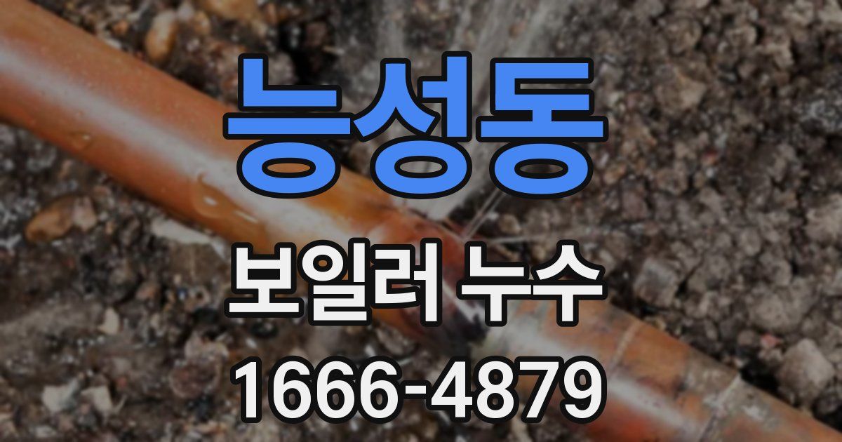 능성동 보일러 누수
