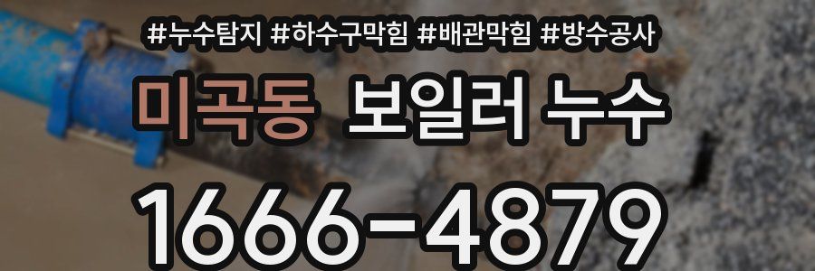 미곡동 보일러 누수