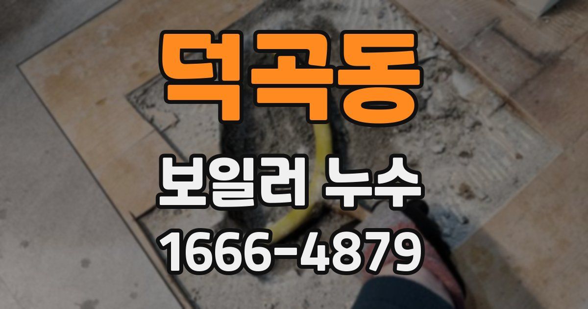 덕곡동 보일러 누수
