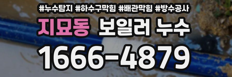 지묘동 보일러 누수