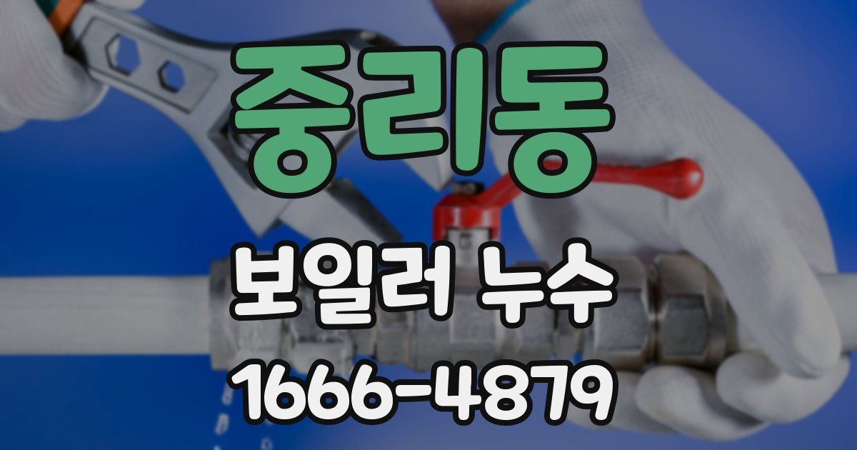 중리동 보일러 누수