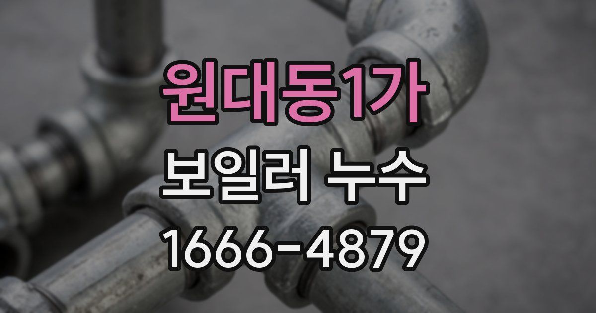 원대동1가 보일러 누수