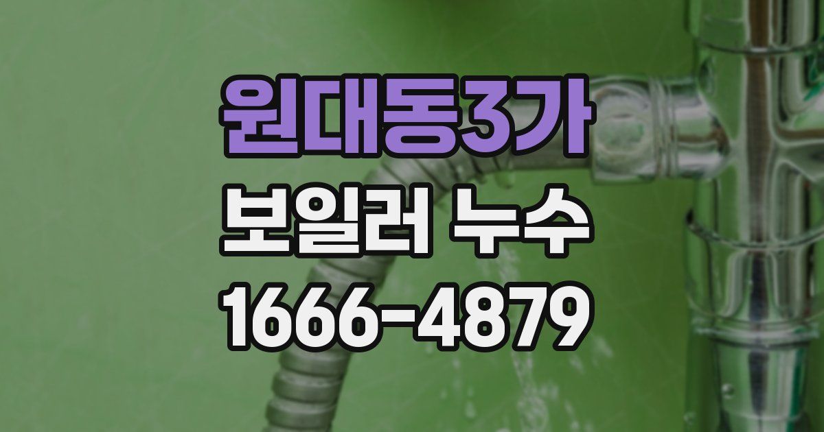 원대동3가 보일러 누수