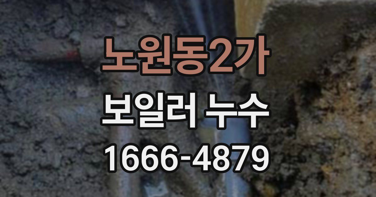 노원동2가 보일러 누수