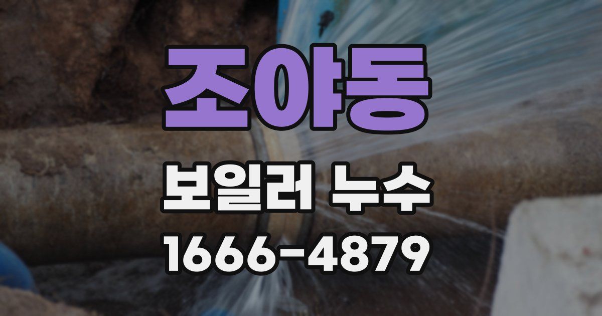 조야동 보일러 누수