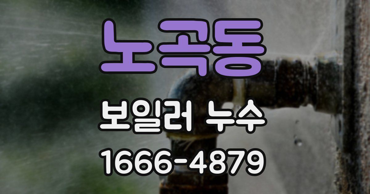 노곡동 보일러 누수
