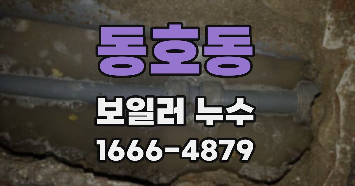 동호동 보일러 누수