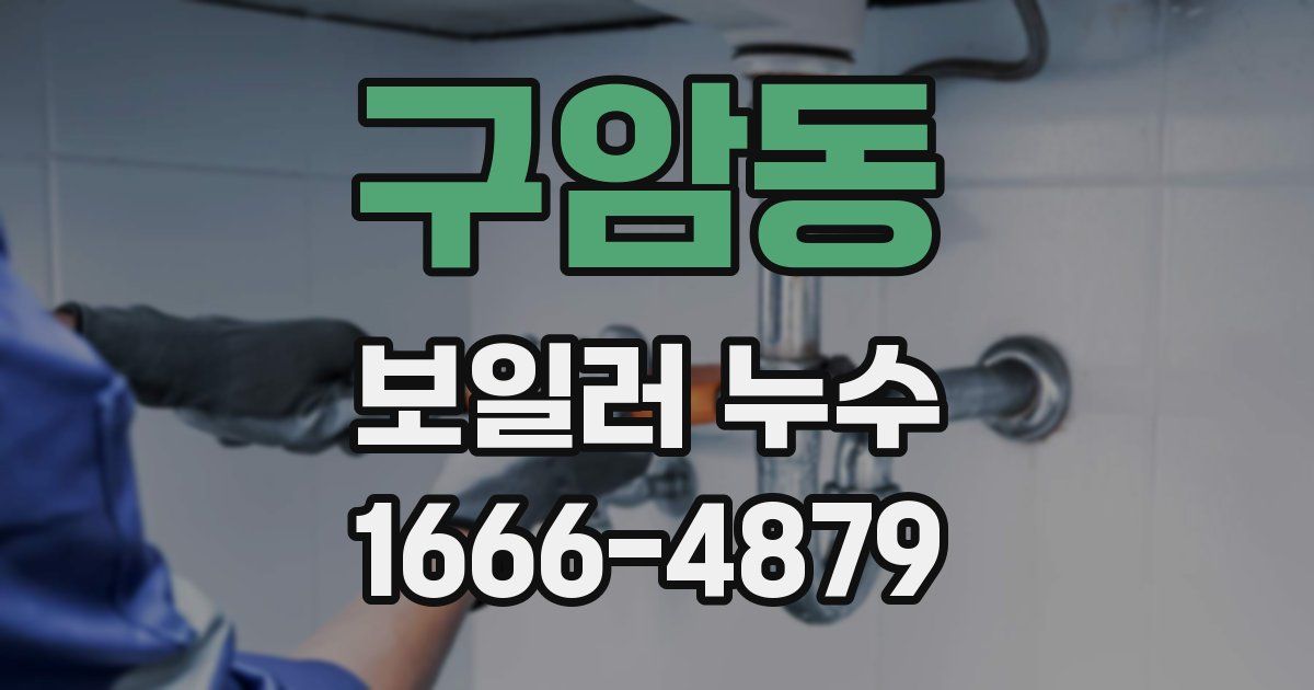 구암동 보일러 누수