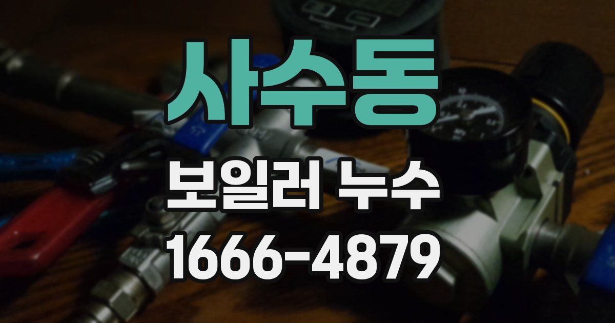 사수동 보일러 누수