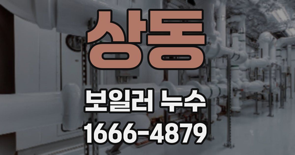 상동 보일러 누수