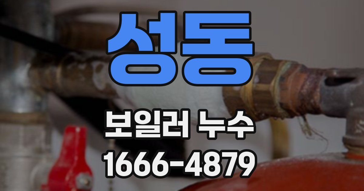 성동 보일러 누수