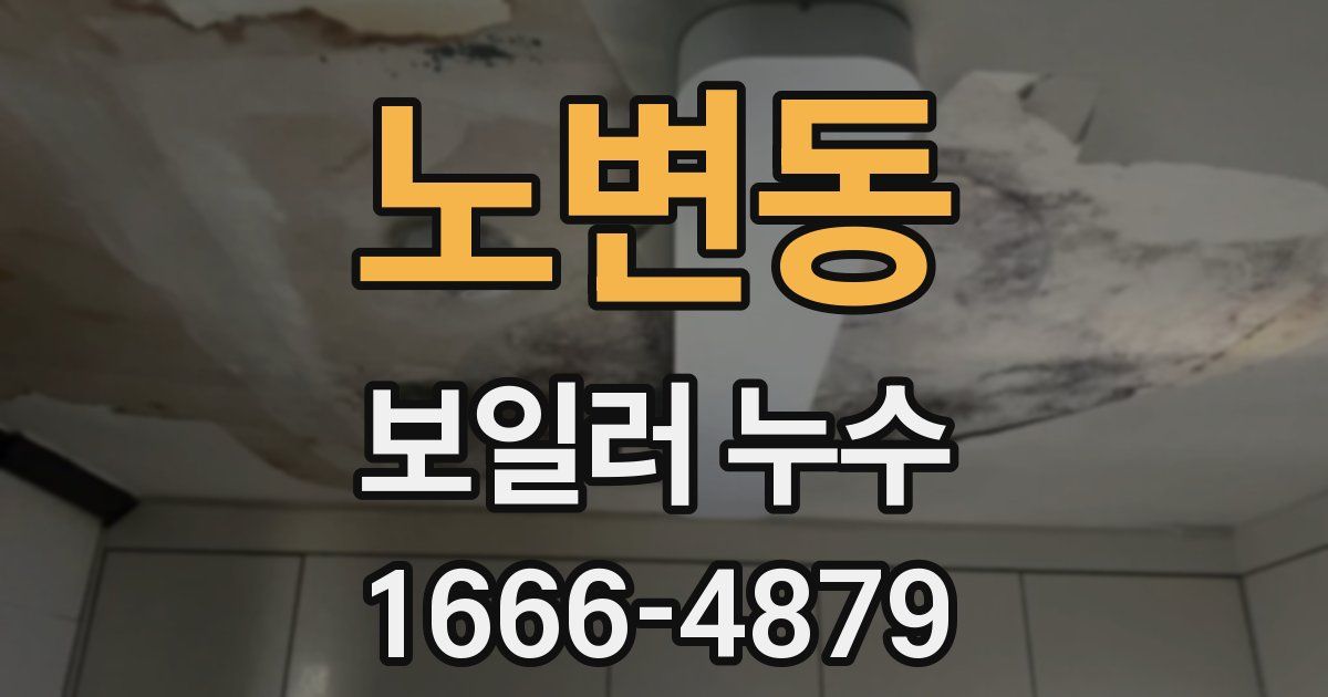 노변동 보일러 누수
