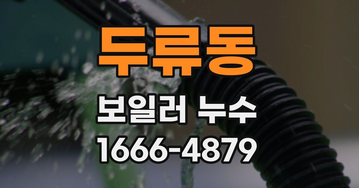 두류동 보일러 누수