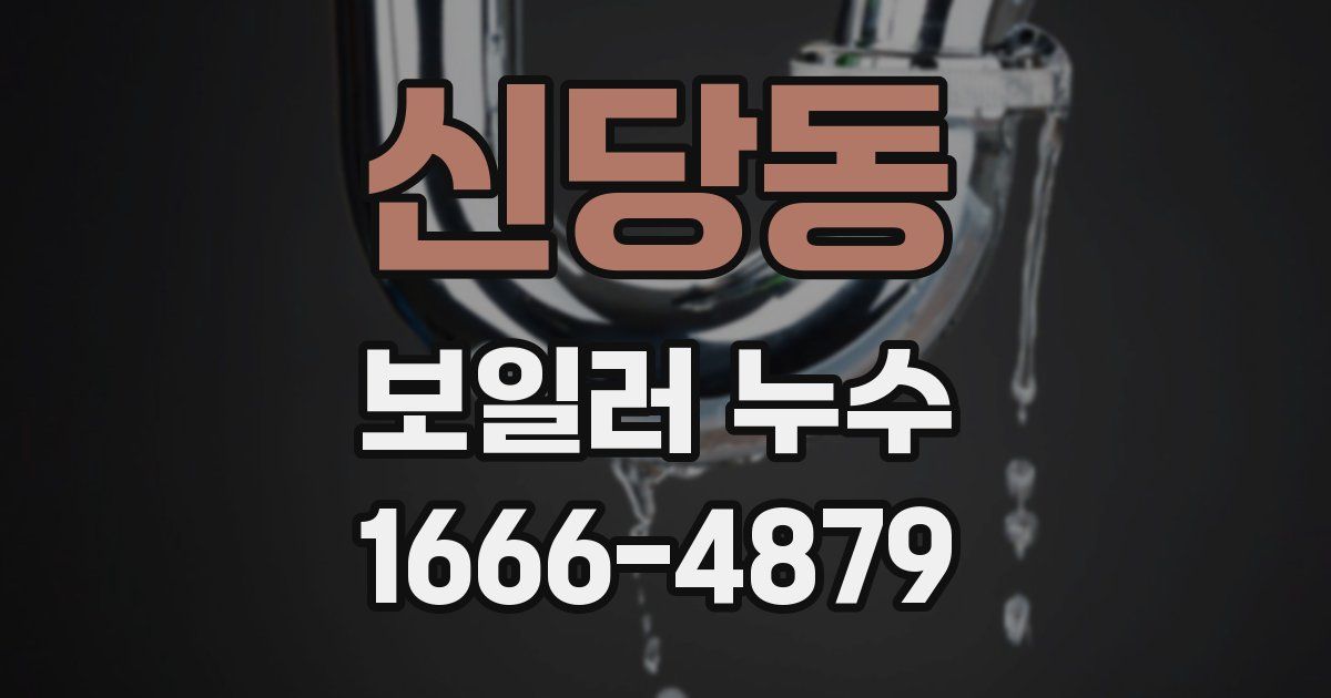 신당동 보일러 누수