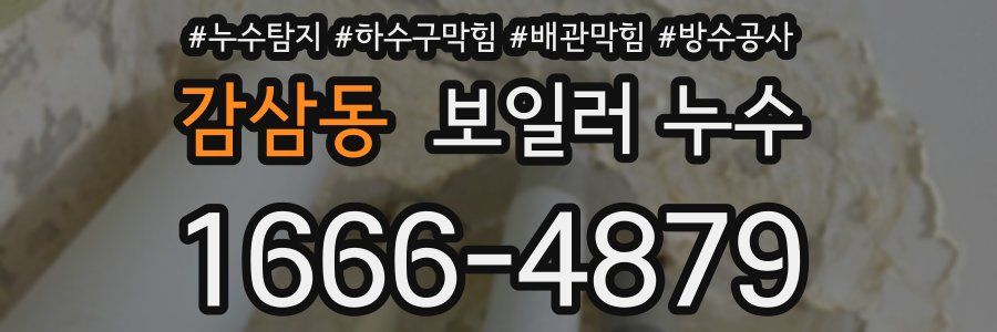 감삼동 보일러 누수