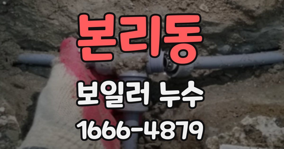 본리동 보일러 누수