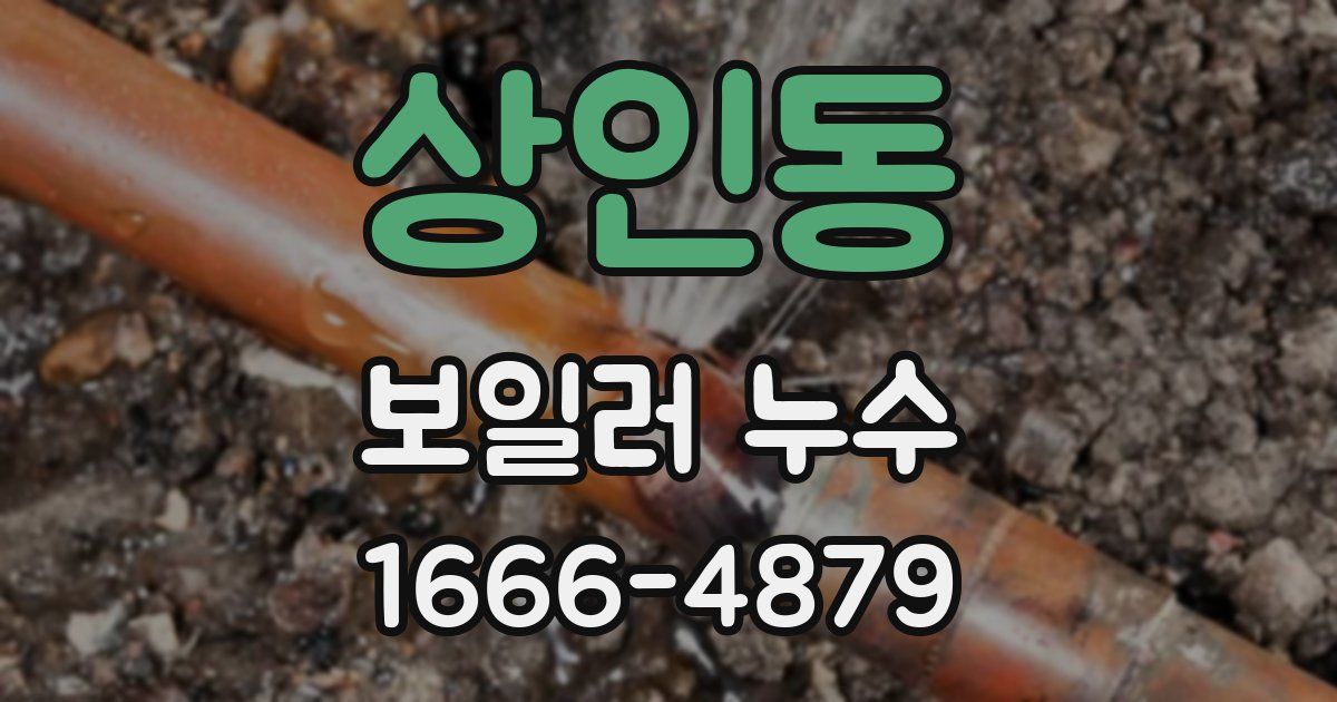 상인동 보일러 누수