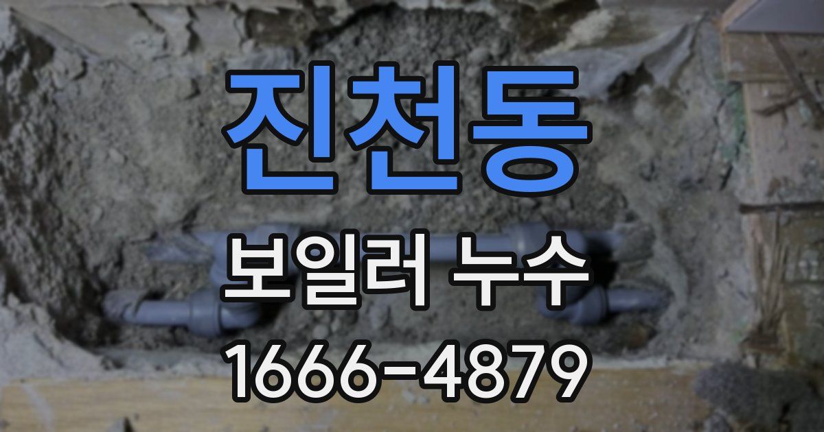 진천동 보일러 누수