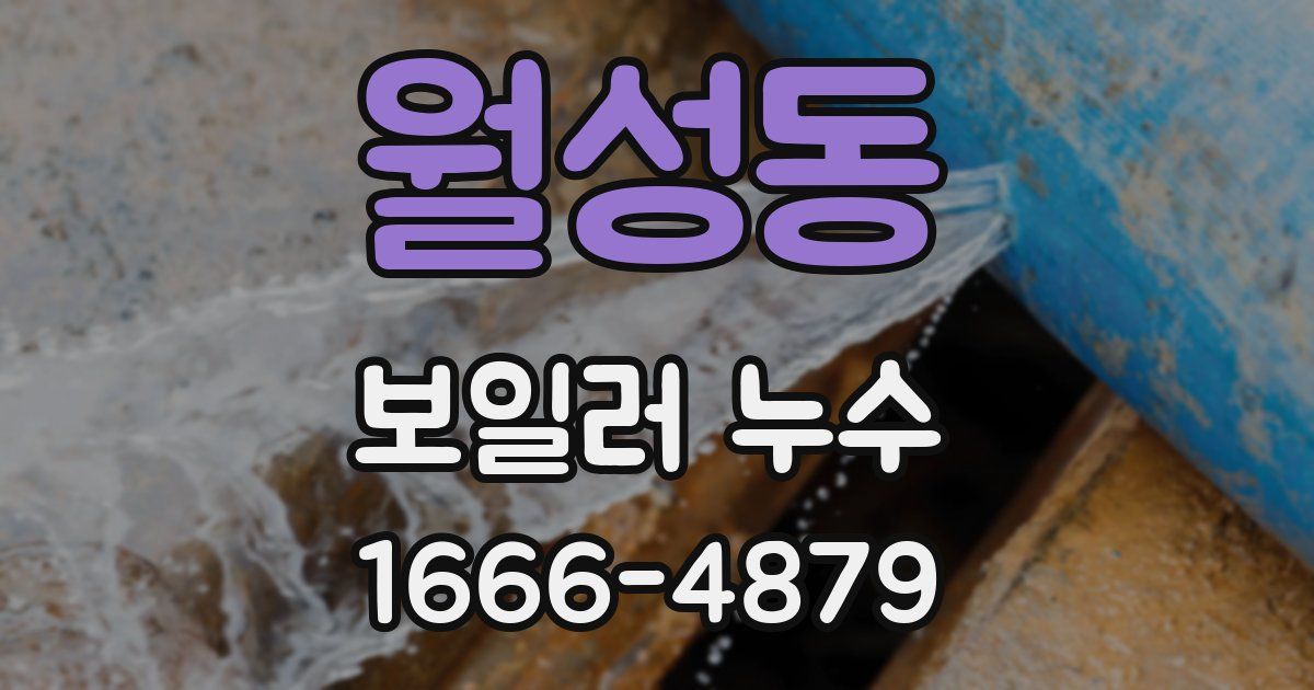 월성동 보일러 누수